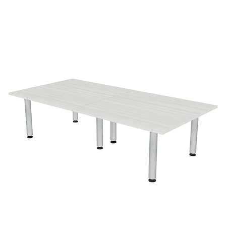 Skutchi Designs 45 in W, 96 in L, 29 in H, Engineered Wood Top, White HAR-REC-48X93-PT-WC